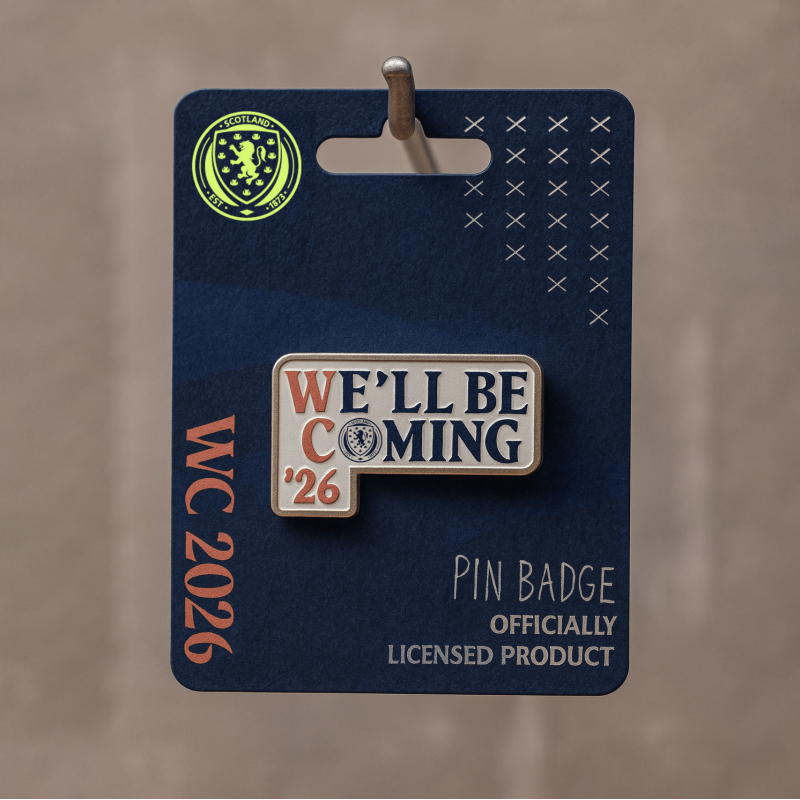 Official We’ll Be Coming ’26 Scotland Pin Badge | Clyde FC Shop