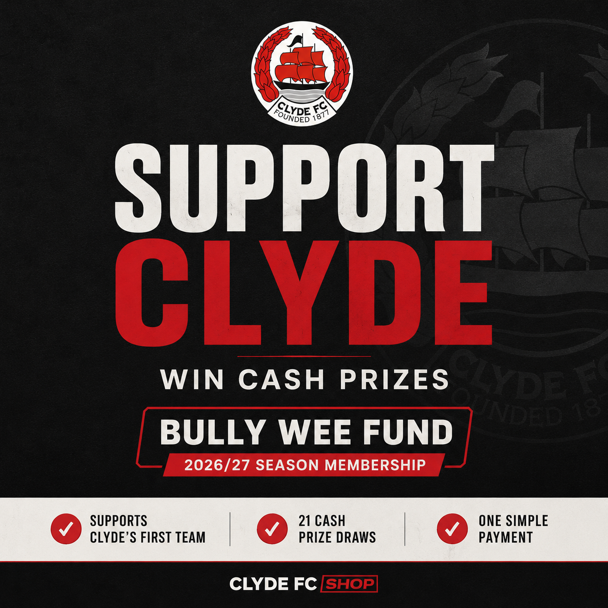 Bully Wee Fund 2026/27 - Season Membership