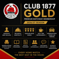 Club 1877 Gold | 2026/27 Hospitality Membership