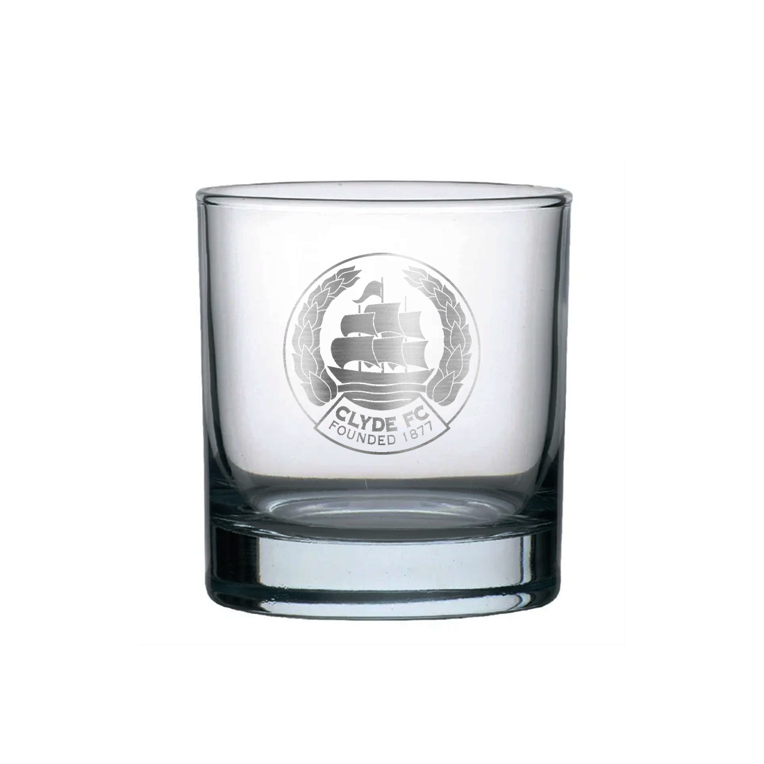 Clyde FC Whisky Glass