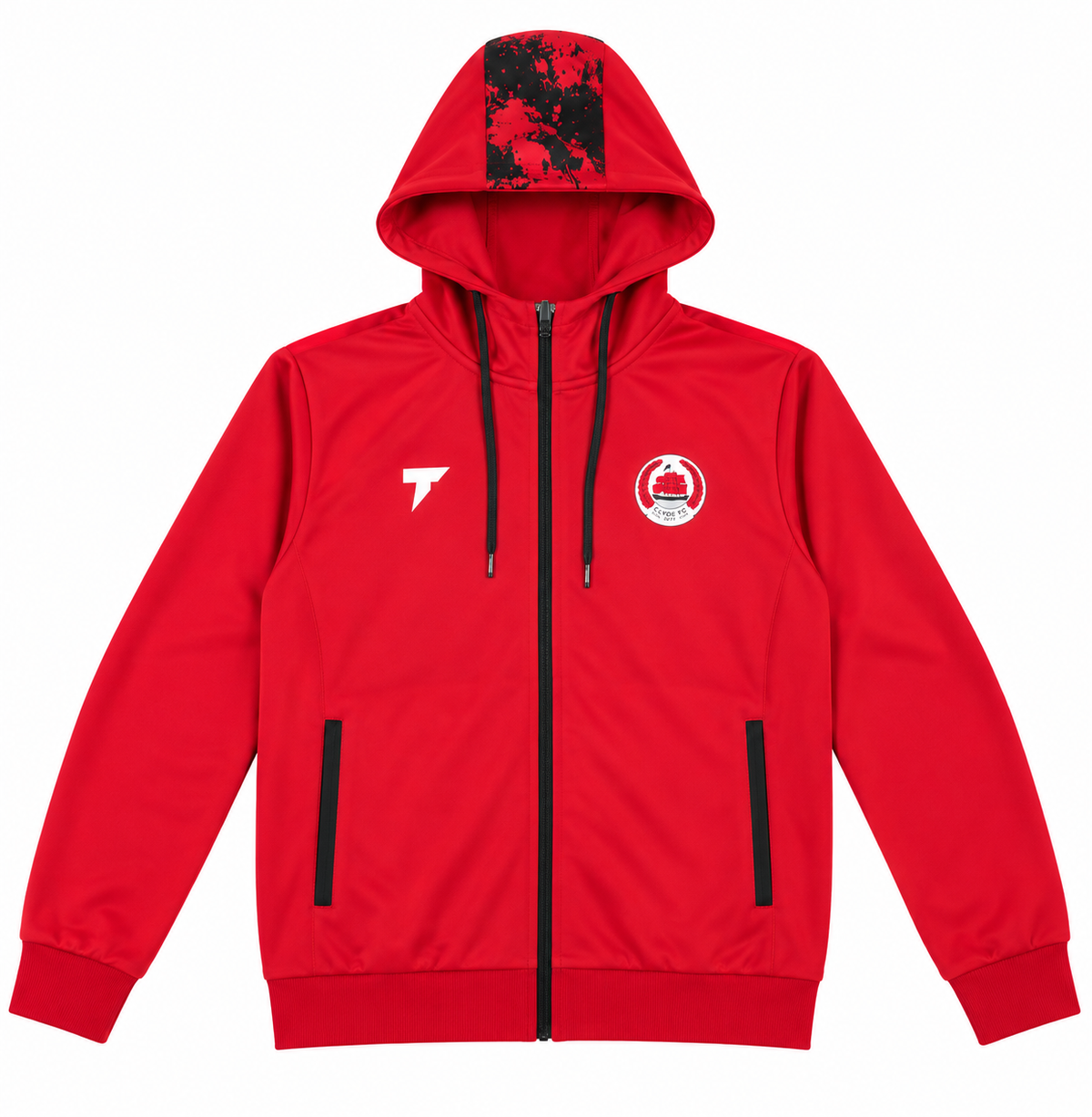Adult Red Full Zip Training Hoodie